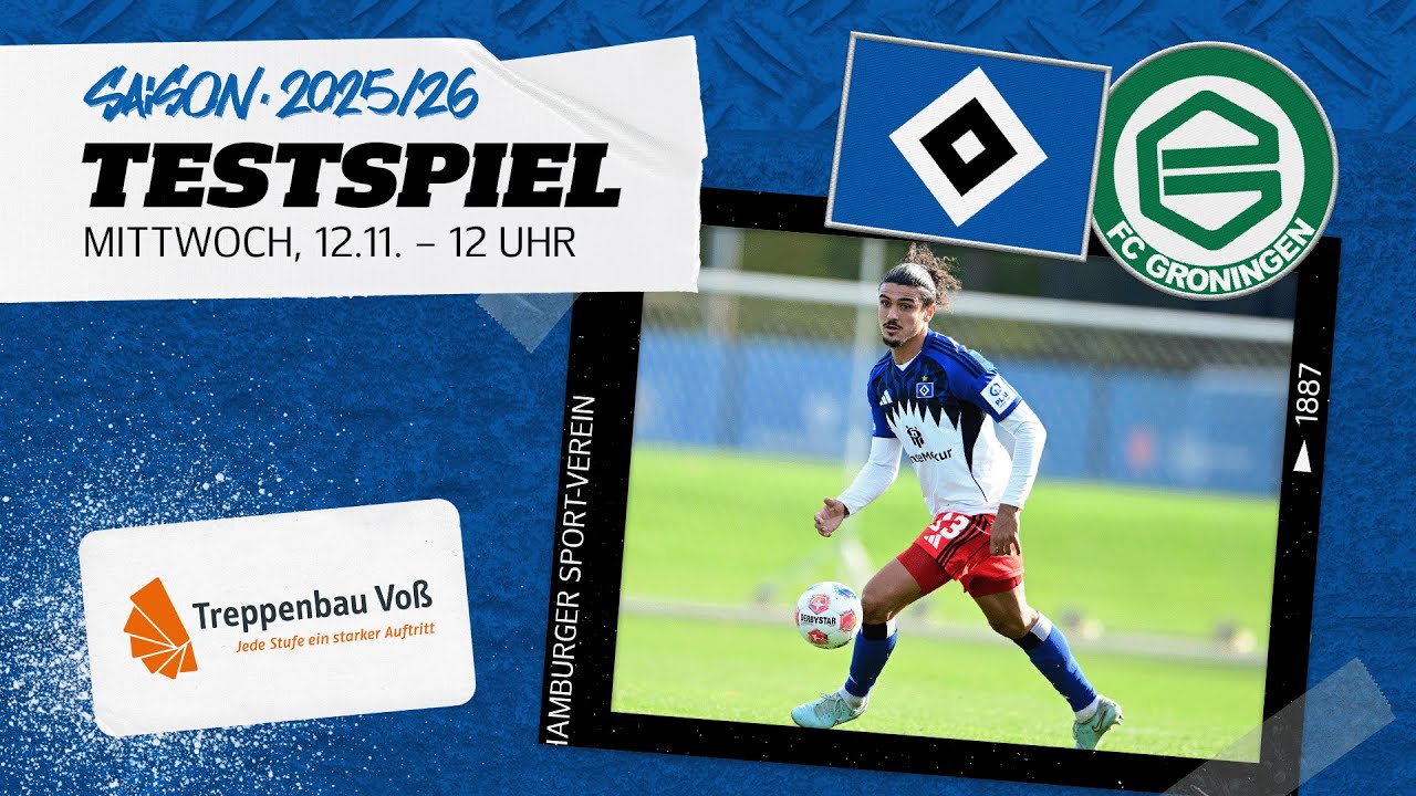RE-LIVE: Testspiel I HSV vs. FC Groningen I präsentiert von Treppenbau Voß