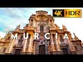 4K HDR WALK in MURCIA SPAIN | Walking Tour on a Sunny day in Murcia Downtown City Center