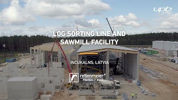 Construction of Log sorting line and Sawmill facility with timber framework structures