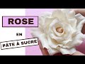 🌹GRANDE ROSE EN PÂTE À SUCRE 🌹 / BEAUTIFUL GUMPASTE ROSE TUTORIAL