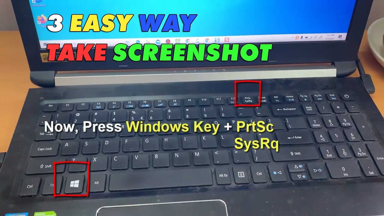 how to take a screenshot on windows hp laptop