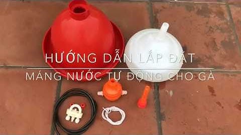 Cách lắp đặt máng uống nước tự động cho gà dạng chuông (Hàng Thái Lan)