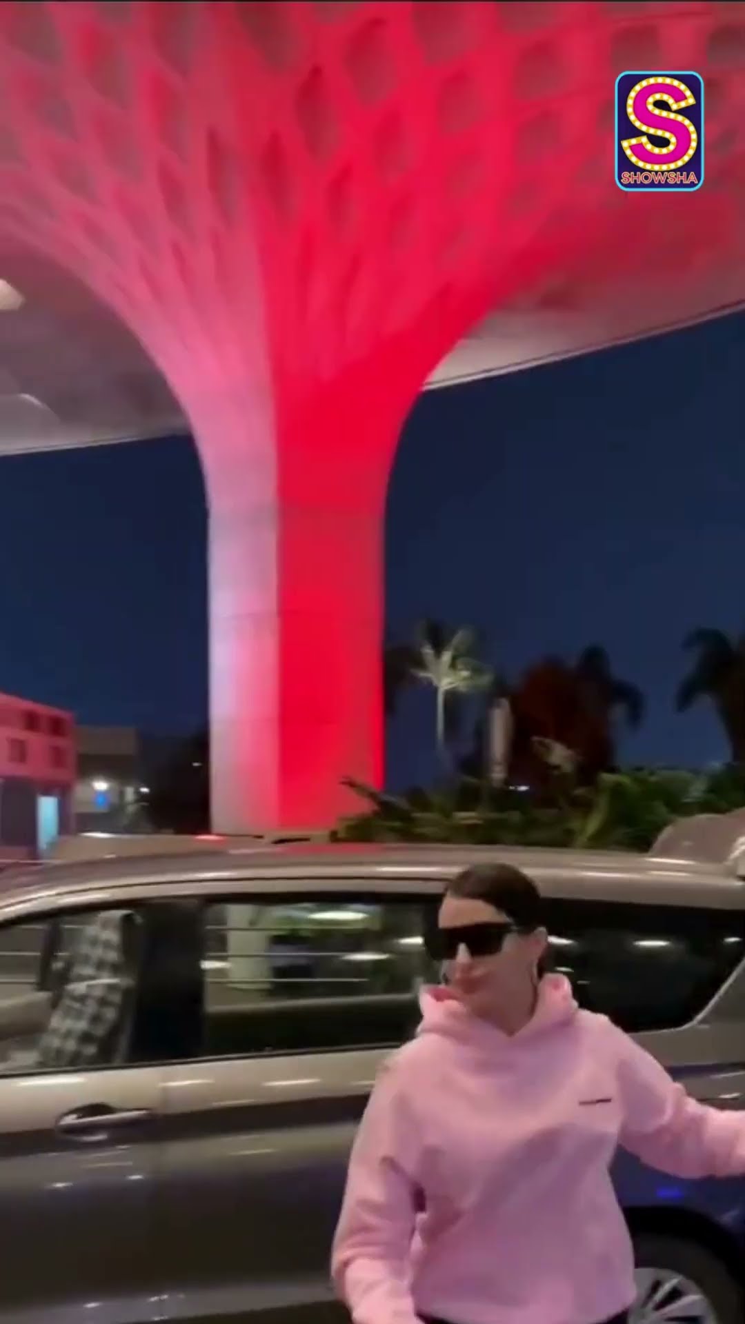 Nora Fatehi Spotted At Mumbai Airport In A Rush, Looks Pretty In A Pink Hoodie | N18S #shorts