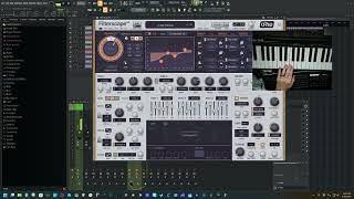 Filterscape VA shifting tones ran through Butterfly Effect and BReverb