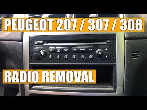 How to remove / replace a car stereo from Peugeot 207, 307 & 308 in just 3 steps