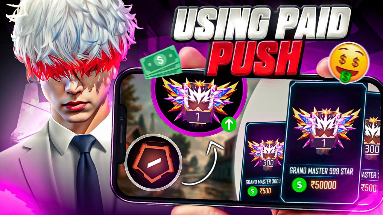  i tried Paid rank push to become region top 1 🤯😍 - Garena Free fire 