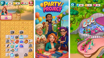 Party Project: Merge Makeover Gameplay Part 1 