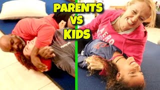 My Dad Can't Pin Me, Can He??? WRESTLING OUR PARENTS!