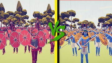 MEDIEVAL FACTION vs EGYPT FACTION - Totally Accurate Battle Simulator TABS