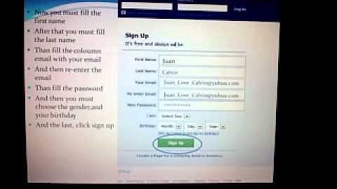 Procedure text How to make account facebook