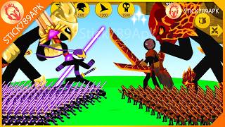 STICKMAN SHADOWRATH LEADER SHADE VS EPIC WRATHNAR, FINAL BOSS LAVA | Stick War Legacy | Stick789Apk screenshot 1