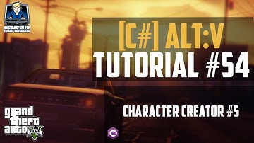 AltV Scripting Tutorial #54 - Character Creator #5 [C#] [Deutsch]