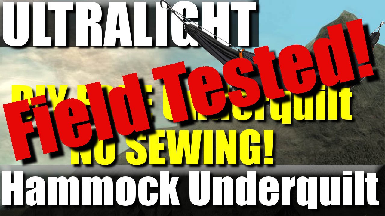DIY Hammock Underquilt / Pod Field Test RevHiker Outdoors YouTube