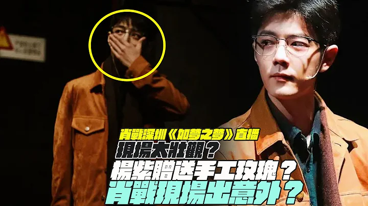 肖戰深圳《如夢之夢》直播！現場太壯觀？楊紫贈送手工玫瑰？肖戰現場出意外？ - 天天要聞