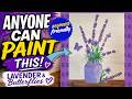 Easy Lavender & Butterflies - Acrylic Painting for Beginners (So Relaxing!)