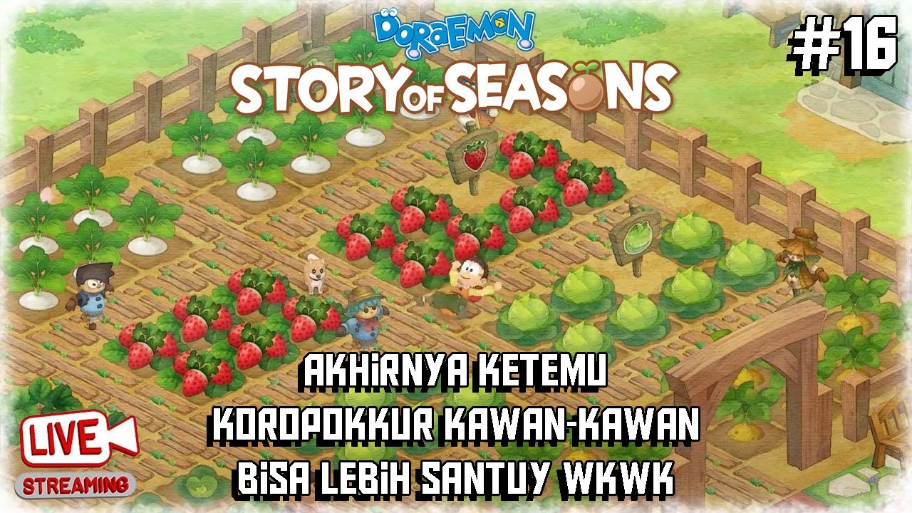 🔴AKHIRNYA BERTEMU PARA PERI KOROPOKKUR Doraemon Story of Seasons 16 YouTube