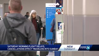 Ripple effect of ice induced flight delays, cancellations at Des Moines International Airport con...