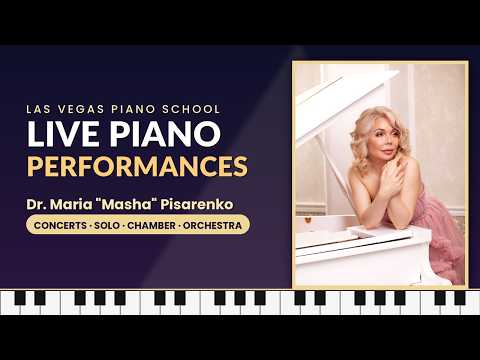 Dr. Maria Pisarenko, concert pianist and piano teacher: Grieg — Piano Concerto in A minor, with the UNLV Symphony Orchestra (video)