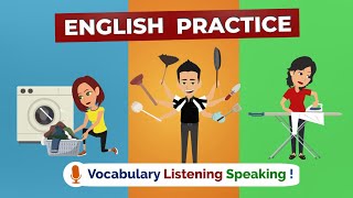 English Speaking Practice | Household Chores Vocabulary in English Conversations