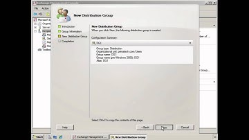 Create a New Distribution Group in Exchange 2007