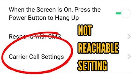 OPPO F11, F15, F9 Call Not Reachable Setting