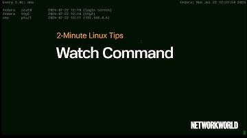 How to use the watch command