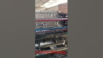 Fast speed working vedio of full automatic chain link fence machine