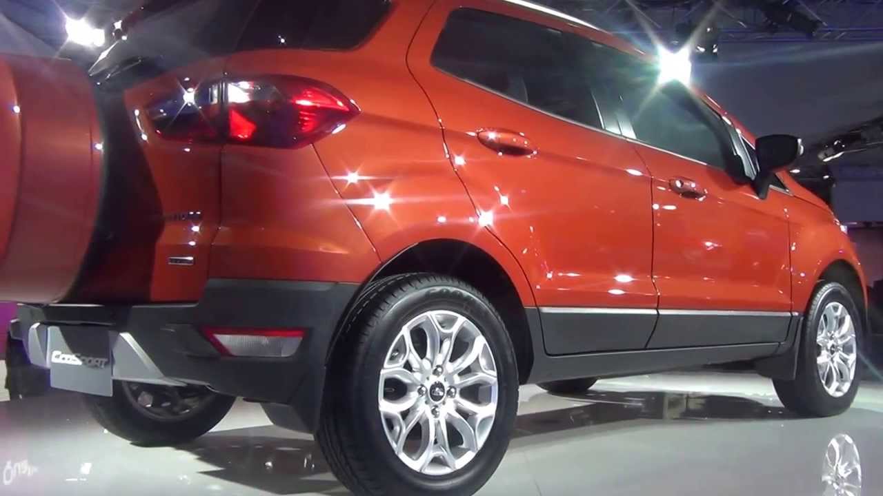 diesel cologne Ford EcoSport Titanium TDCi Duratorq Diesel in Orange at 12th Auto Expo 2014 Greater Noida
