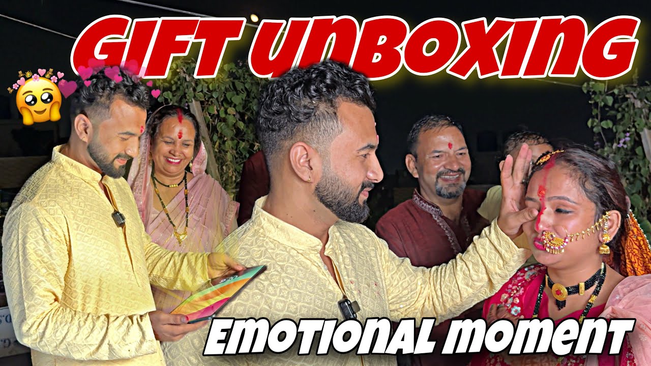 Karwa chauth Special gift Unboxing (Part-2) || Sabhi family ho gyi Emotional || priya jeet vlogs