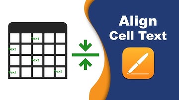 How to align cell text of table in Apple Pages iCloud