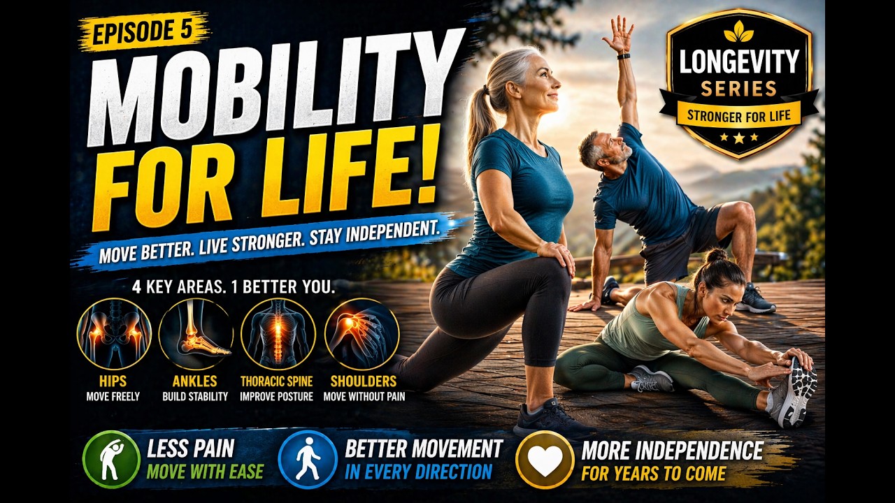 Mobility for Life: Move Freely, Eliminate Stiffness & Stay Independent | Longevity Series