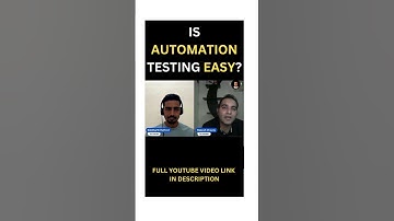 Is Automation Testing Easy? #shorts