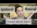 Epidural vs Natural Birth | Pros and Cons of both | My experience | Birth story