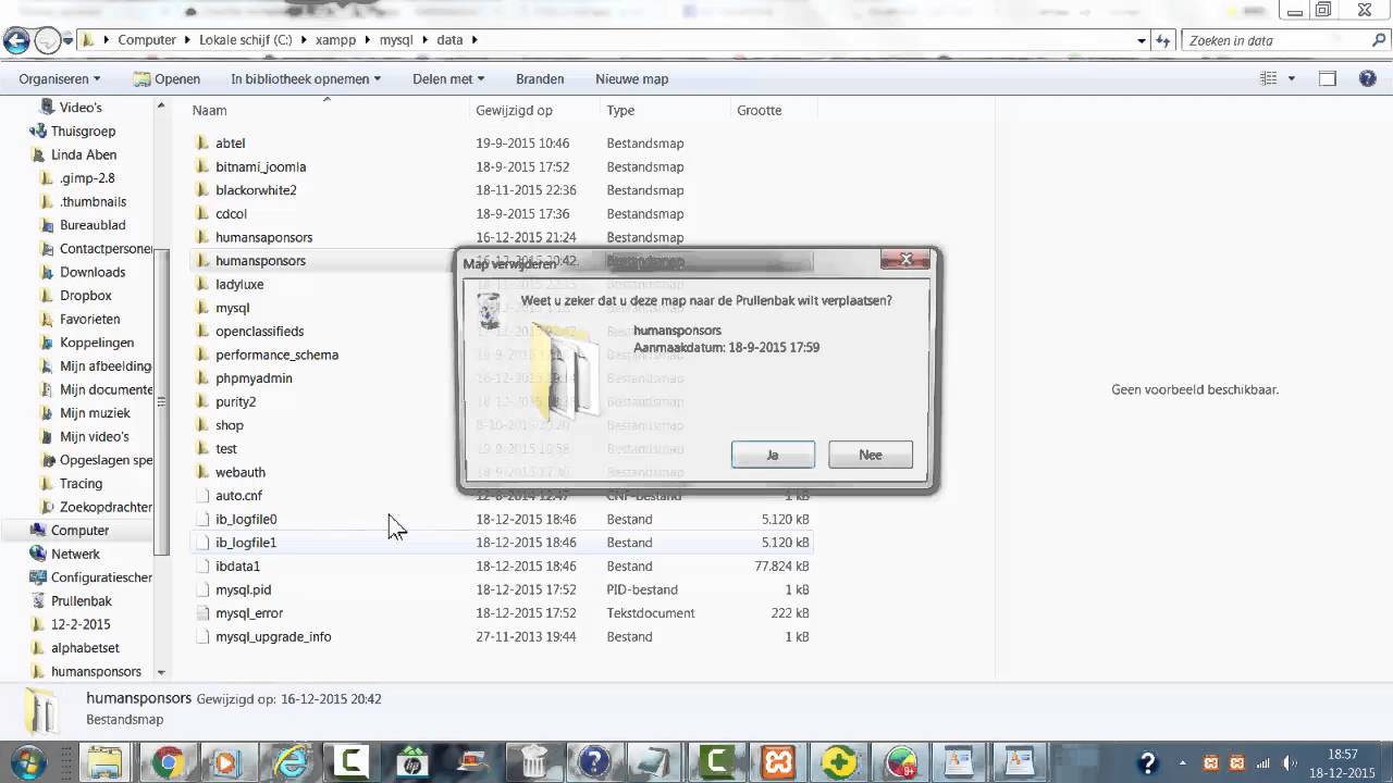 How To Remove A Mysql Database In Xampp Youtube