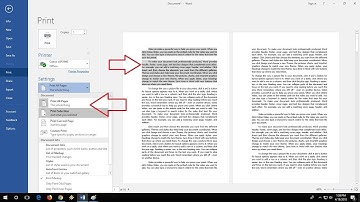 MS Word: How to Print Selected Text & Selected Pages