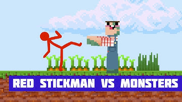 Red Stickman VS Monster School · Free Game · Gameplay