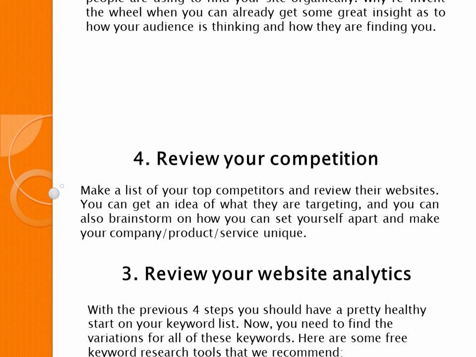How To Create A PPC Keyword List
