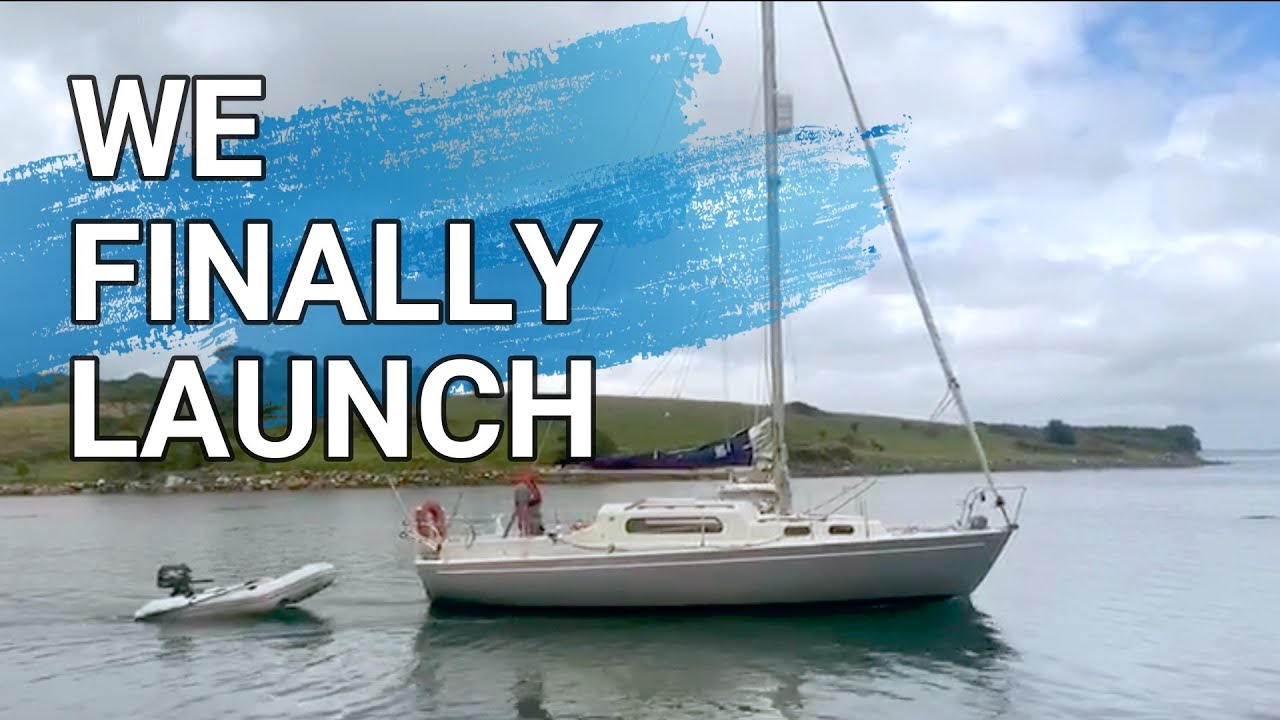 After 10 Months, We Finally Splash Our Sailboat (Ep.18)