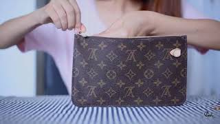 How to Convert Your Louis Vuitton Neverfull Pouch into a Crossbody