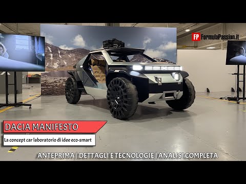 Dacia Manifesto | Un solo faro, ruote airless, la concept lunare dal vivo