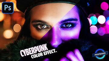 CYBERPUNK Effect Photo Manipulation Photoshop Tutorial