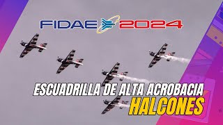 FIDAE 2024 ✈️ Escuadrilla de Alta Acrobacia HALCONES 🇨🇱 Acrobacias Aéreas FACH Fuerza Aérea de Chile