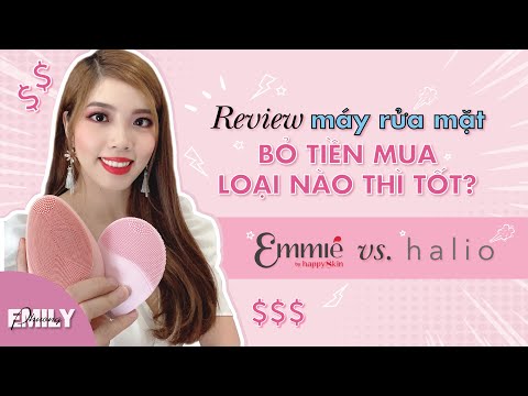 REVIEW MÁY RỬA MẶT EMMIE BY HAPPY SKIN & HALIO | Nên bỏ tiền mua loại nào? #15 | Emily Phương