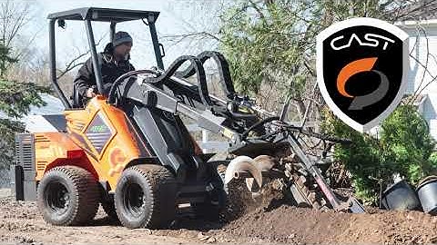 Trenching with a $37,000 Articulated Loader