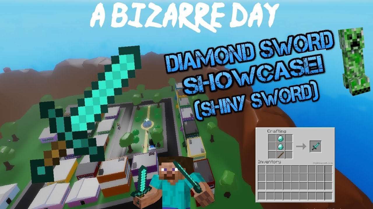 A Bizarre Day Diamond Sword Showcase Shiny Sword Youtube - roblox a bizarre day shiny sword