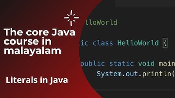 Literals in Java| Java programming in Malayalam #javaprogramming #literals in Java