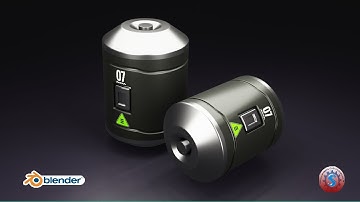 HARDSURFACE MECHANICAL - SCIFI CYLINDER 3D MODELLING || BLENDER 3.2