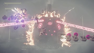 Nier Automata PS4 Goliath Flyer & Grun Boss Battle (9S) Very Hard No Damage No Commentary