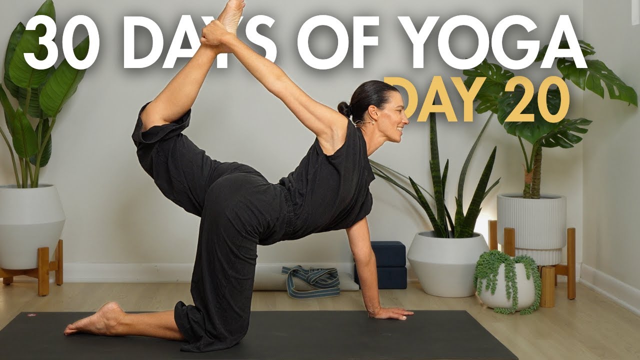 30-дневный йога-челлендж | День 20: Последовательность упражнений для раскрытия сердца (разный ур...