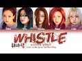 Blackpink   whistle  you as a member karaoke 5 members ver hanromeng